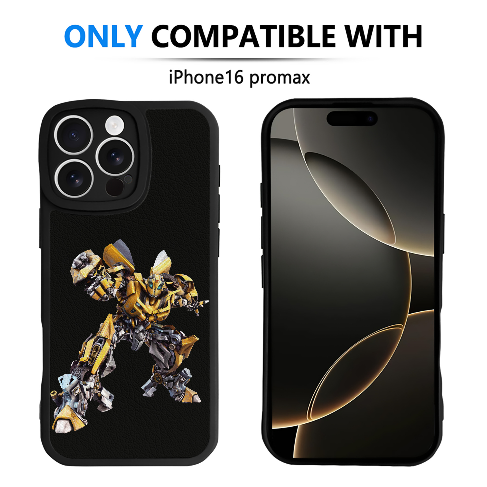 （画像用） Transformers トランスフォーマー 【iPhone 16シリーズ対応】シリコンスマホケース（レザー調） 材質：シリコン